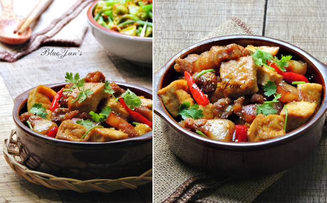 Thịt kho đậu hủ - món ngon của nhà