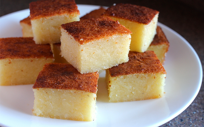 Bánh khoai mì nướng thơm ngon ấm nóng ngày đóng