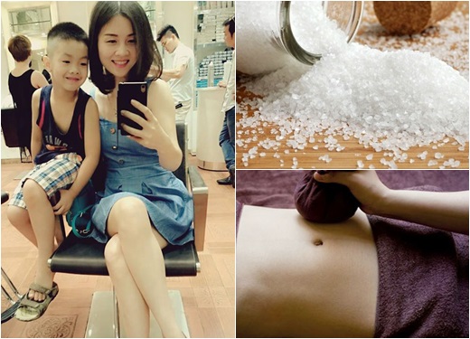 Giảm 20 cm vòng bụng sau sinh nhờ muối rang gừng “thần thánh”