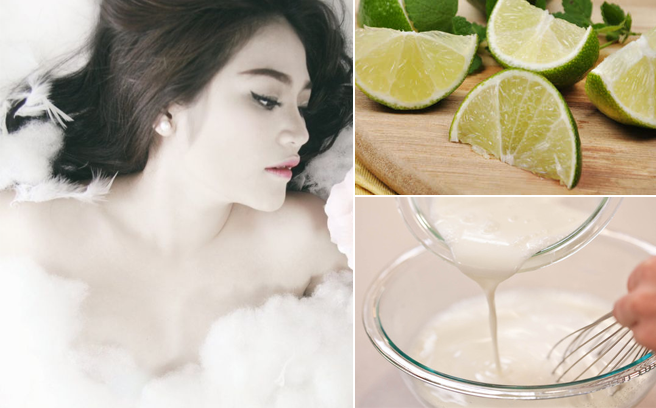 Học nhanh cách làm trắng da hiệu quả bằng chanh và sữa tươi!