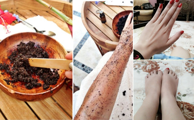 Đẹp từ đầu đến chân với cà phê, vừa rẻ vừa hiệu quả!