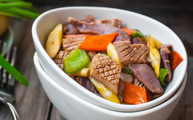 Cật heo xào giòn bổ dưỡng ngon cơm