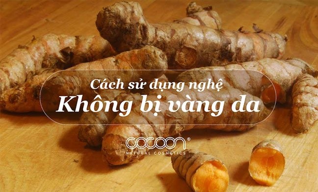 Cách sử dụng củ nghệ đắp mặt không bị vàng da