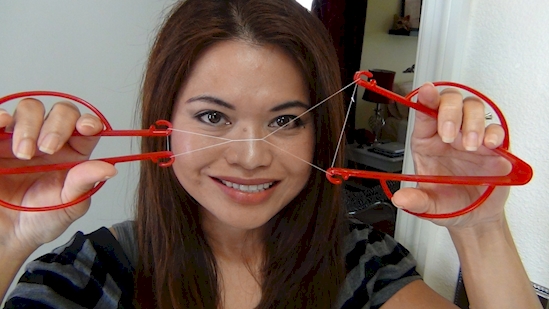 Tuyệt chiêu để lông mày đẹp như ý sau 2 phút chỉ bằng 1 sợi dây
