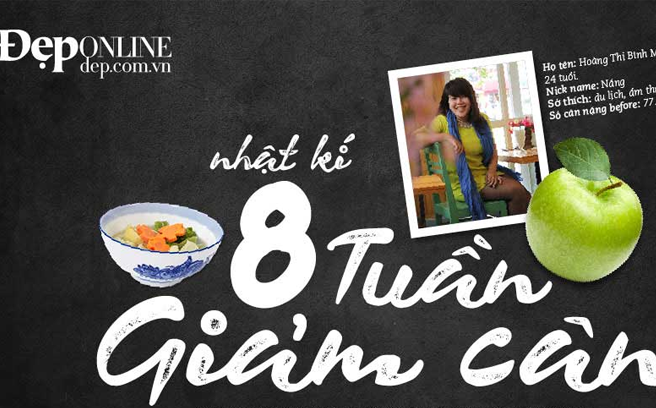 Infographic bí quyết giảm 9.2kg chỉ trong 2 tuần của cô nàng mũm mĩm