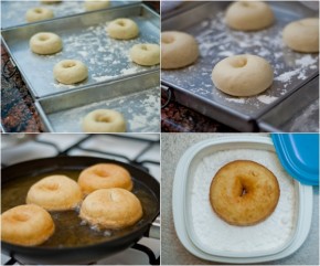 Tự làm bánh doughnut bọc đường siêu dễ