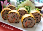 Chả trứng ngũ sắc đẹp mắt vị ngon, thơm giòn ngày Tết
