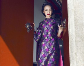 5 lưu ý cần biết khi mặc áo dài gấm chơi Tết