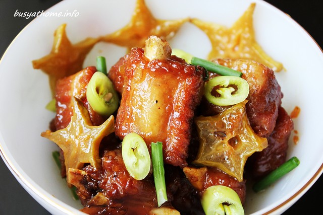 Cùng nấu món sườn non kho khế
