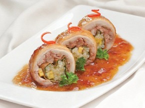 GÀ CUỘN XÔI XOÀI - MÓN NGON PHONG CÁCH PHƯƠNG TÂY