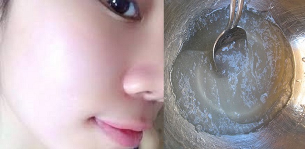Dùng hỗn hợp này 2 lần/tuần đều đặn, sau 14 lần da sạch bóng nếp nhăn mịn như da baby