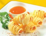 Ngon miệng với món Khoai lang chiên tôm