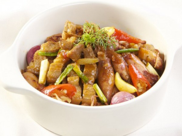 Món mới hấp dẫn : Mực muối rim thịt