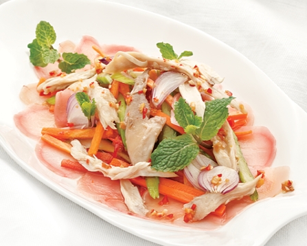 Gà trộn gừng chua ngọt