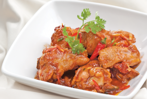 Gà rim nước tương cà