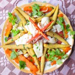 Bắp non xào mực cay