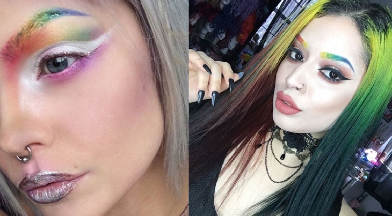 "Không thở nổi" với mốt lông mày cầu vồng đang "càn quét" trên Instagram