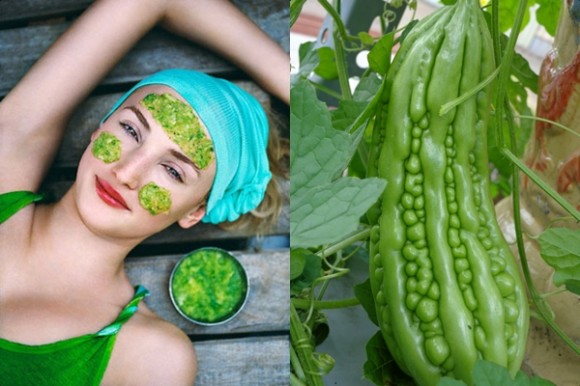 Da trắng sáng không vết thâm nám, thâm mụn nhờ quả mướp đắng