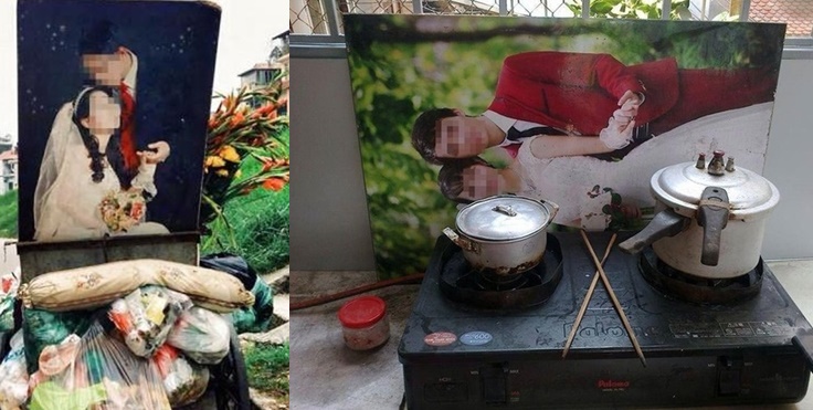 Sau tất cả, ảnh cưới cũng chỉ dùng để lót bếp, chặn rác mà thôi!?