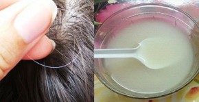 Ủ hỗn hợp này, tóc bạc dần thành đen không bao giờ phải nhuộm