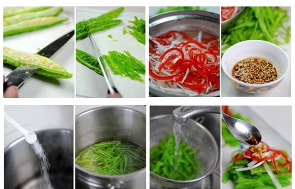 CÁCH LÀM NỘM MƯỚP ĐẮNG ĐỘC ĐÁO LẠ MIỆNG