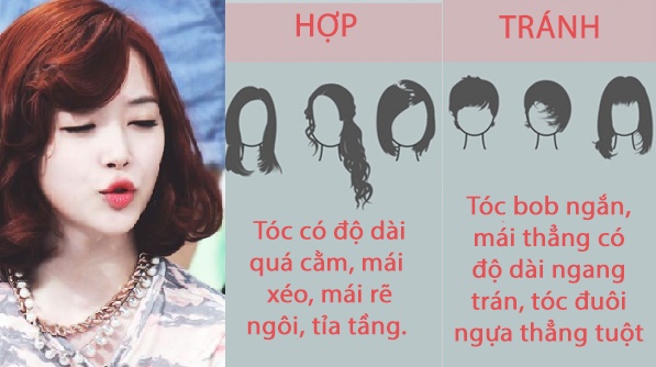 Cách chọn kiểu tóc chuẩn cho từng dáng mặt các nàng nên biết