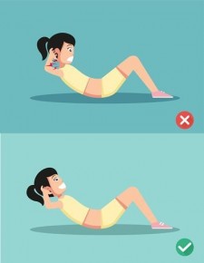 Lỗi tư thế thường gặp khi tập 5 bài tập giảm cân phổ biến