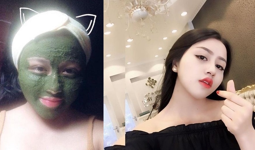 Da trắng sáng, tóc bồng bềnh bằng nguyên liệu của cô gái 22 tuổi