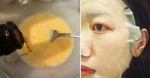 Trộn bia + trứng + chanh đắp lên mặt, da căn láng, lỗ chân lông khin khít