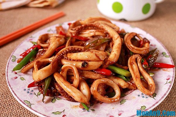 MỰC XỐT CAY GIÒN GIÒN DAI DAI NGON TUYỆT