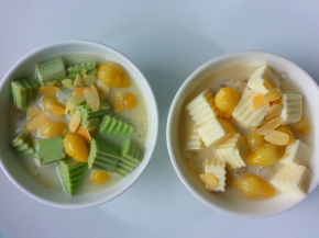 Cách làm chè khúc bạch phô mai trà xanh ngon đơn giản tại nhà