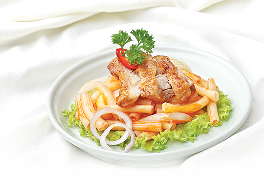 SỐT VỚI MÓN NUI XÀO GÀ, ĂN LÀ MÊ NGAY