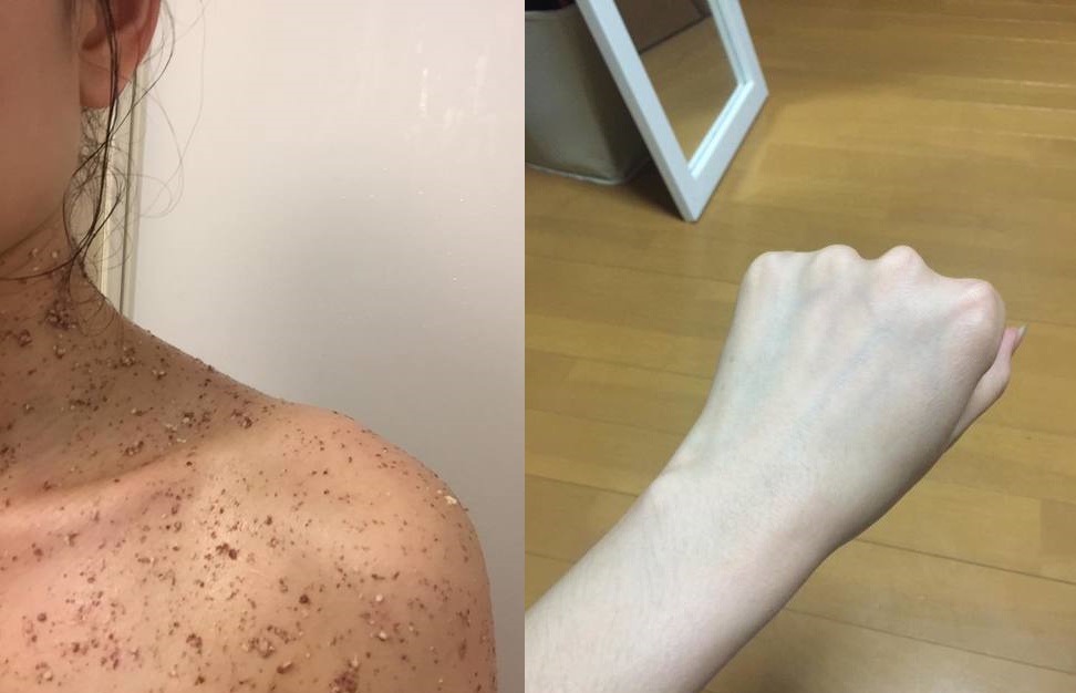 Dùng 1 gói bột đậu đỏ, da toàn thân em trắng mịn như đi spa