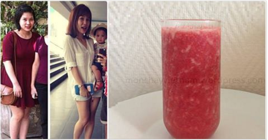 Loại nước uống "thần kỳ" giúp giảm 10kg sau 20 ngày của bà mẹ tuổi 27
