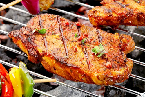 Thơm phưng phức Món bò nướng sa tế