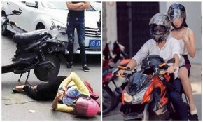 Vợ ngã xe, chồng vẫn thản nhiên chở bồ lướt qua trước mặt và cái giá đắt cho đôi gian phu dâm phụ