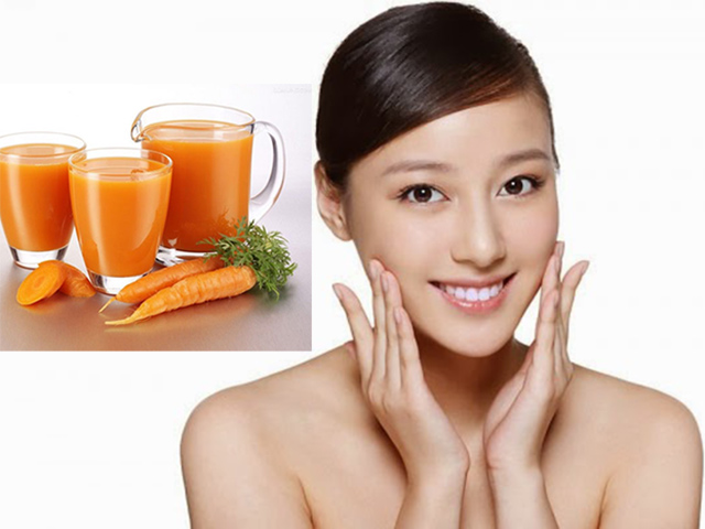 Tự làm nước cà rốt và gừng dưỡng da trắng sáng tại nhà