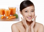 Tự làm nước cà rốt và gừng dưỡng da trắng sáng tại nhà