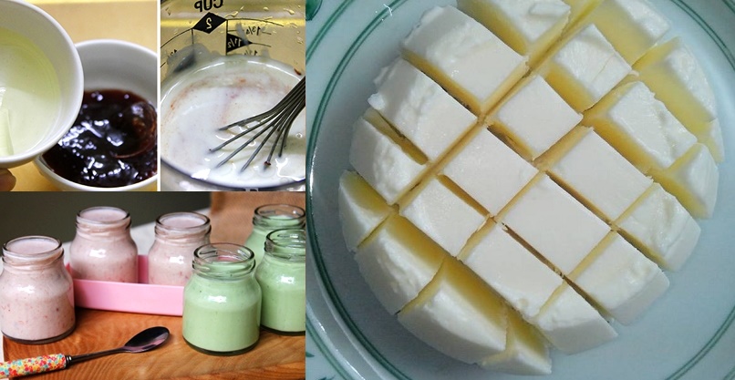 Cách làm sữa chua dẻo 4 vị ngon thần sầu