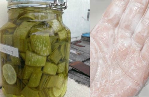 Ngâm nha đam + chanh vào rượu trắng, mụn ẩn đều bị đánh bật, da lên tone mà không cần bôi kem