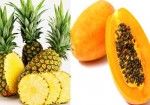 Xóa tàn nhang với dứa và đu đủ một cách dễ dàng