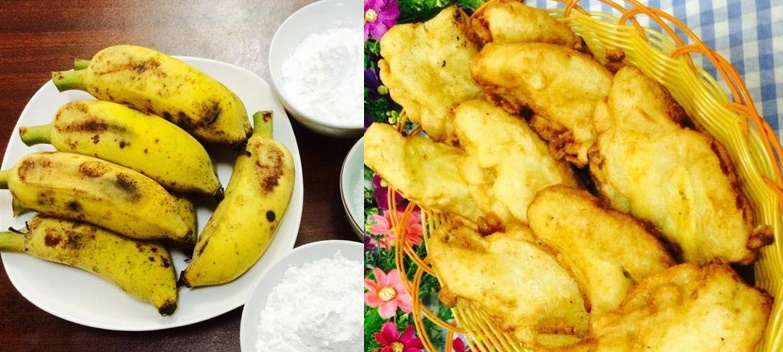 Cách làm bánh chuối chiên nóng hổi, giòn rụm ngày mưa