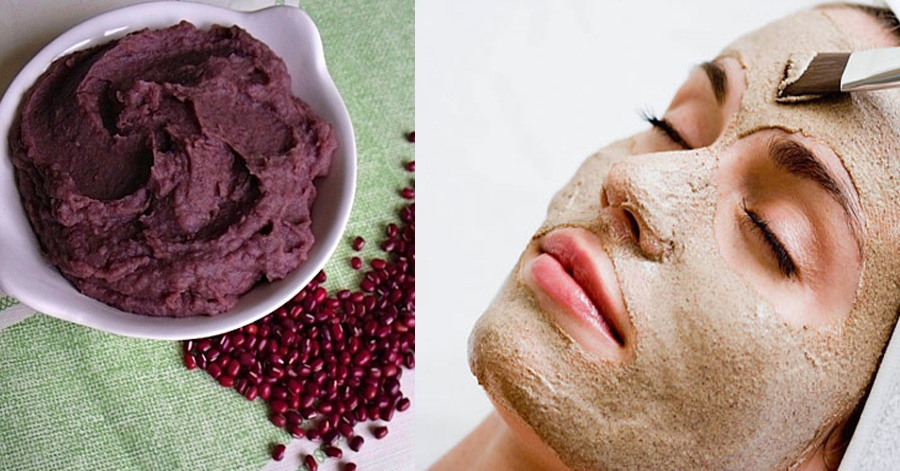 Da trắng sáng rạng rỡ với bột đậu đỏ mà không cần phải đi spa