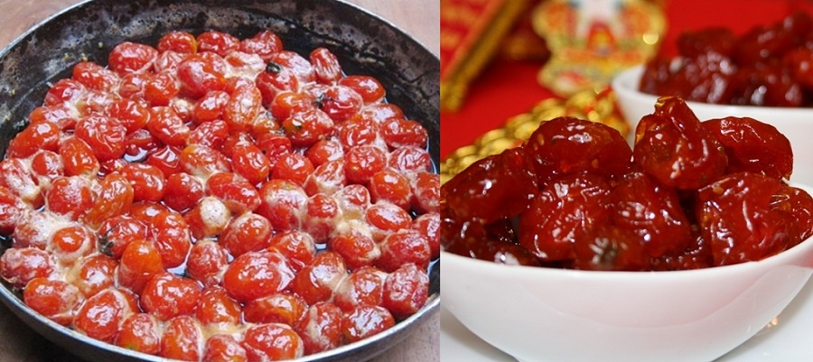 Mứt cà chua bi - món mứt hot cho Tết thêm rực rỡ và tròn vị