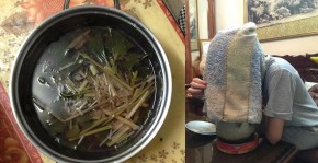 Một VẾT THÂM cũng không còn trên mặt nhờ nồi lá xông hơi 10k