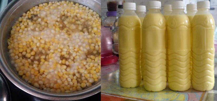 Sữa bắp tự làm tại nhà chỉ 2 nguyên liệu thôi các mẹ ạ!