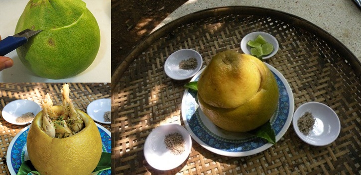 Tết này học ngay công thức GÀ HẤP BƯỞI cực thơm ngon, lạ miệng mà ngọt thịt vô cùng