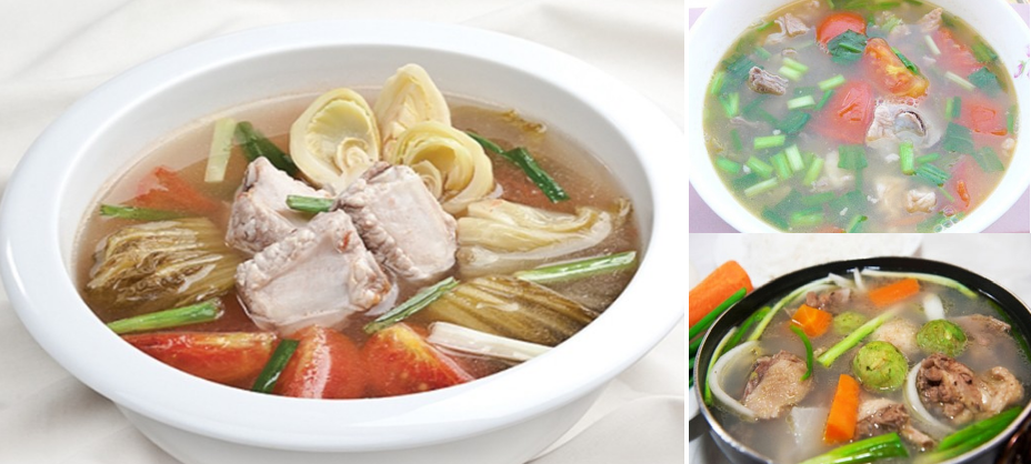 3 cách nấu canh sườn chua ăn đưa cơm, chống ngấy ngày Tết ai cũng mê