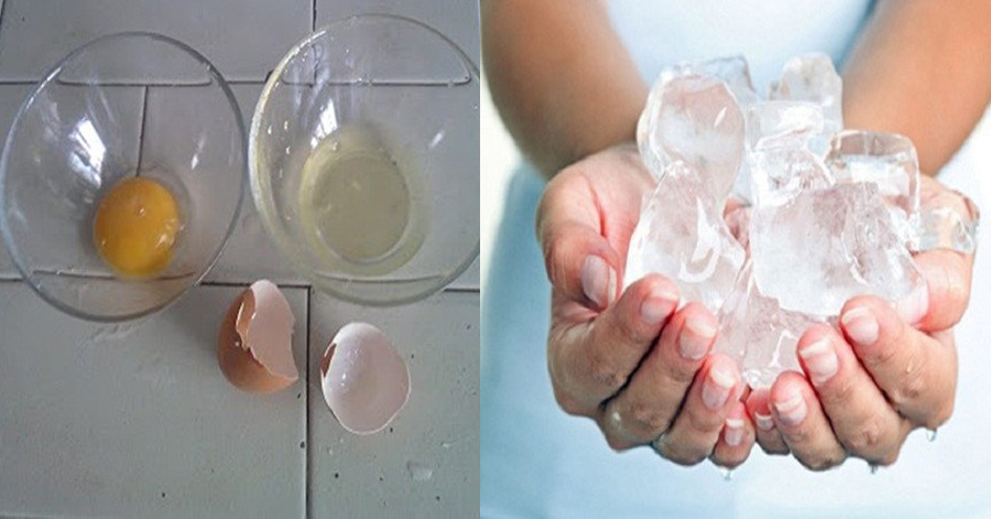Chỉ với 1 quả trứng gà và đá, làn da trở nên căng mịn, hồng hào