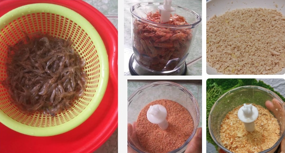 Cách làm hạt nêm, bột tôm an toàn cho bé thời kỳ ăn dặm